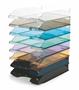 Letter tray, plastic, VICTORIA OFFICE, transparent blue